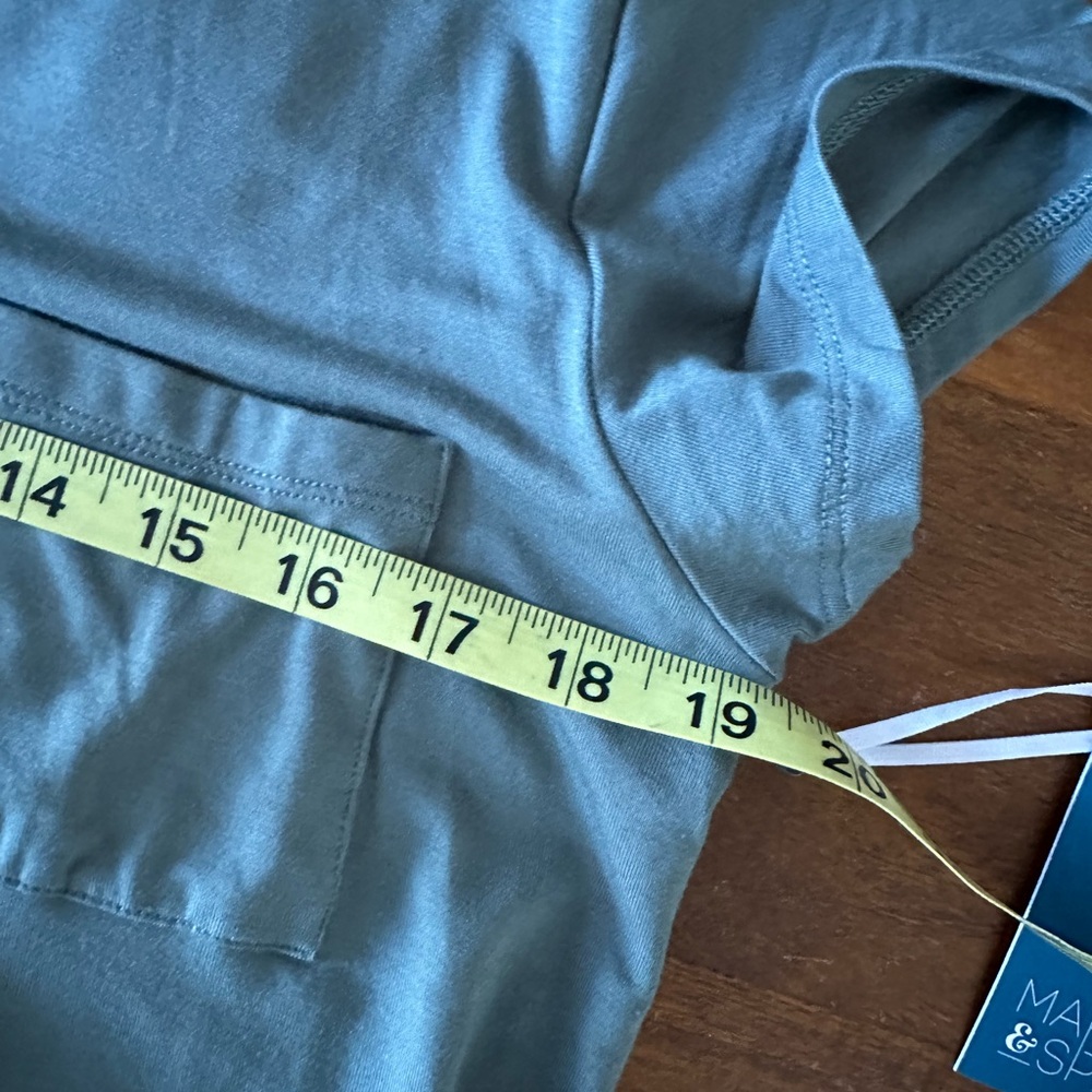 Stitch Fix Market & Spruce Alison Olive Green Pocket stretch knit T-Shirt Dress - Picture 4 of 7